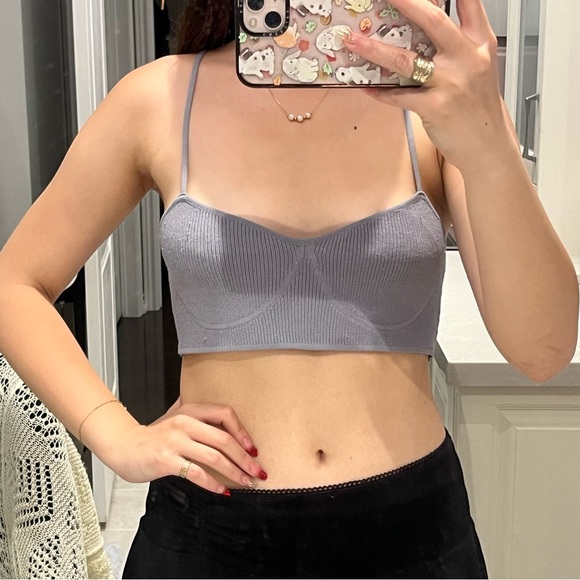 dusty blue top - Picture 2 of 2